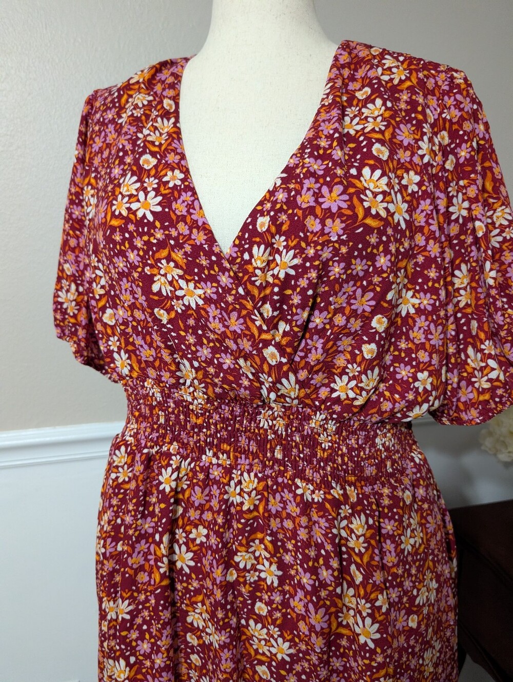 Draper James Red Floral Dress - Picture 3 of 8